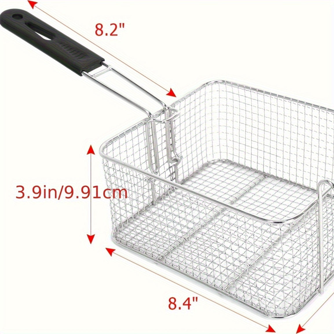 Stainless Steel Electric Deep Fryer with 2 Baskets & Lids – 5000W 10QT Large Capacity, Adjustable Temperature 140–392°F, US Plug, for French Fries, Chicken & Donuts, Home & Commercial Kitchen