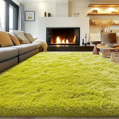 Large Area Rug 8x10 Feet Fluffy Shag Rug for Living Room Bedroom Non-Slip Soft Plush Fuzzy Carpet Modern Furry Floor Rug Home Decor