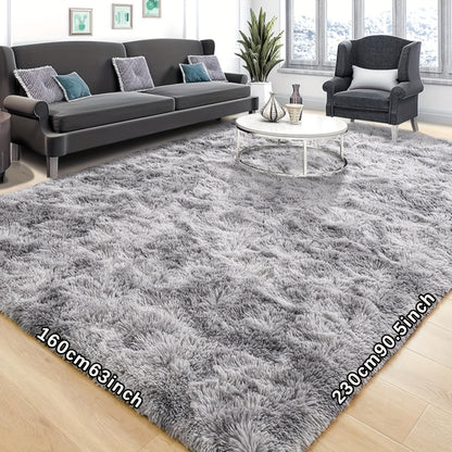 Ultra Soft Plush Tie Dye Area Rug for Living Room & Bedroom – Thick Fluffy Non-Slip Floor Mat, Easy Care, Perfect for Sofa, Coffee Table & Home Decor