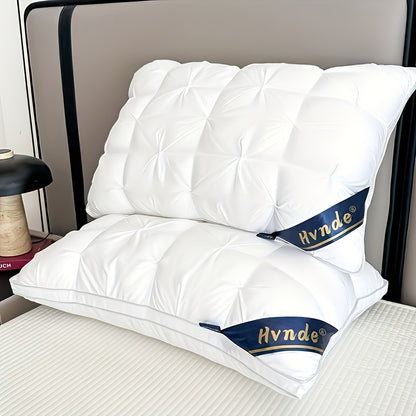 Hotel Quality Pillows for Sleeping 2-Pack – Luxury 5-Star Deep Sleep Neck Support, Non-Collapse Hypoallergenic Polyester Fill, Cooling Soft Texture, Queen & King Size, All-Season Bed Pillows