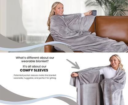Portable Outdoor Blanket All Season Lightweight Soft Fabric Throw for Camping Picnic Travel Work Breaks, Cozy Warm Blanket for Men Women, Multiple Colors Grey Black Blue Pink Khaki, Perfect Gift