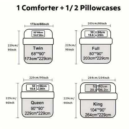 Quilt Comforter Set with Pillowcases Twin Queen King - Soft Breathable Diamond Pattern Lightweight Bed Quilt 2/3 Piece, 20 Colors Blue Purple Green Red Black Orange Brown