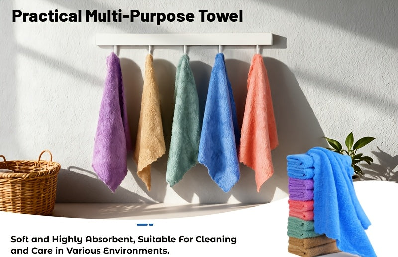 Soft Absorbent Washcloths Bulk Set 40/60/100 Pcs – Quick-Dry Compact Square Face Towels for Bathroom Home Bathing 8.8x8.8in