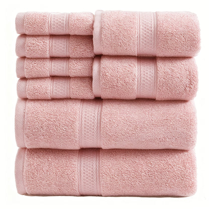Towel Set 8 Piece & 16 Piece – Soft Absorbent Bath Towels, Hand Towels & Washcloths | Quick Dry Thickened Bathroom Towels for Home Hotel Spa | 12 Colors