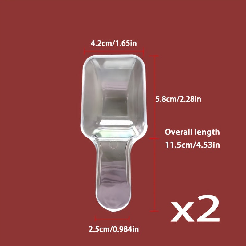 Glass Pantry Jars with Clamshell Lid Set of 2 - Airtight Food Storage Containers for Kitchen Countertop, Includes Spoons, Label Pen & Stickers, Reusable Round Glass Jars for Coffee, Pasta, Candy