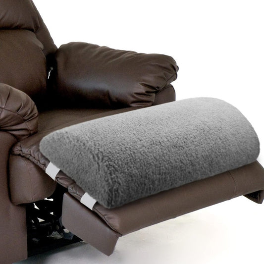 Memory Foam Bolster Pillow for Leg Support – Half Round Sherpa Cushion for Bed, Chair & Sofa, Lumbar Back Headrest Support, Recliner Foot Rest Pillow, Brown & Dark Gray, 23x10x4 Inch