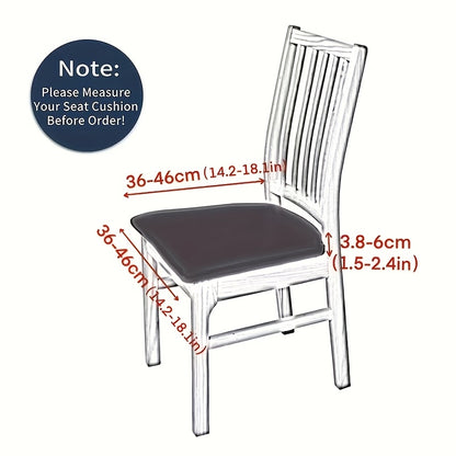 Stretch Chair Covers Set of 4 Solid Color Brushed Fabric High Elasticity Slipcovers for Dining Chairs Office Home Kitchen Decor Soft Comfortable Washable Seat Protector