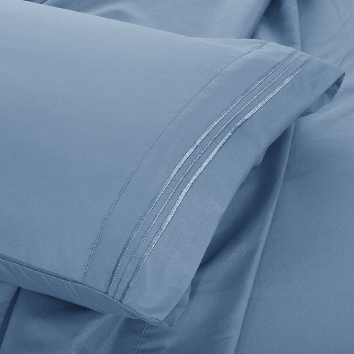 Soft Microfiber Bed Sheet Set 4-Piece 1800 Series 16 Inch Deep Pocket Hotel Luxury Cooling Sheets with Embroidered Pillowcases, Fade & Shrink Resistant, Twin to Cal King, 20 Colors