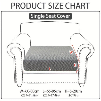 Stretch Jacquard Sofa Cover Non-Slip Elastic Furniture Protector for 1 2 3 4 Seater & L-Shaped Sectional Sofa – Wear-Resistant Polyester Slipcover, Machine Washable, Living Room Bedroom, 5 Colors