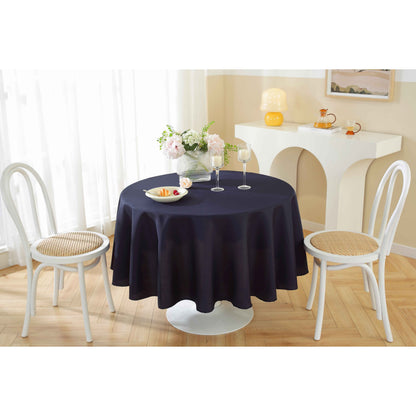 Round Tablecloth 10 Pack Wrinkle-Resistant Polyester Fabric Table Cover for Wedding Party Banquet Restaurant Home, Washable Reusable Round Table Cloth 60 70 90 108 120 Inch Multiple Colors
