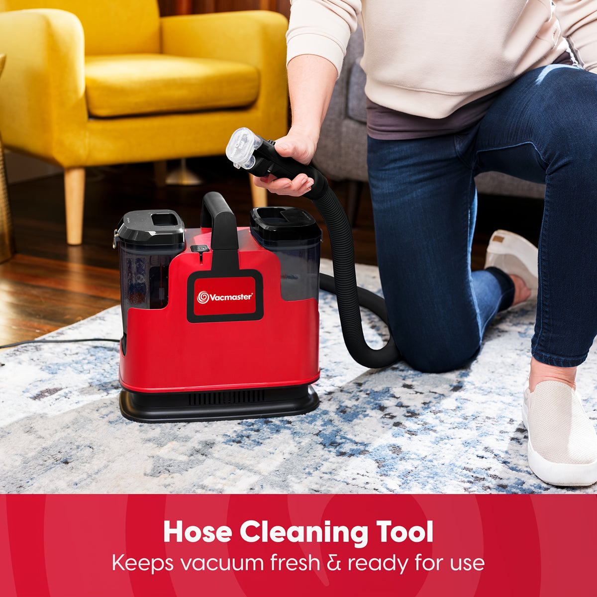 Portable Spot Cleaner 400 Series Carpet & Upholstery Machine – 15KPa Powerful Suction, Corded, Pet Hair Removal for Area Rugs, Couches & Hard Floors