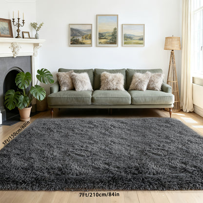 Machine Washable Shag Rug Super Soft Thick Plush Non-Slip Fluffy Carpet for Bedroom Living Room Study Dorm - 3x5 5x7 6x9 8x10 Ft - White Pink Gray Blue Green Black Home Decor Christmas Gift