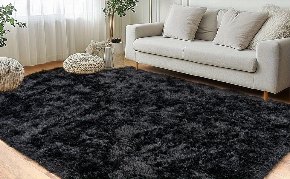 Large Area Rug 8x10 Feet Fluffy Shag Rug for Living Room Bedroom Non-Slip Soft Plush Fuzzy Carpet Modern Furry Floor Rug Home Decor