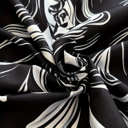 Skull Duvet Cover Set Queen King Twin Full – Gothic Victorian Baroque Black White Halloween Bedding 3-Piece Set with 2 Pillowcases, High Definition Print, Soft Microfiber