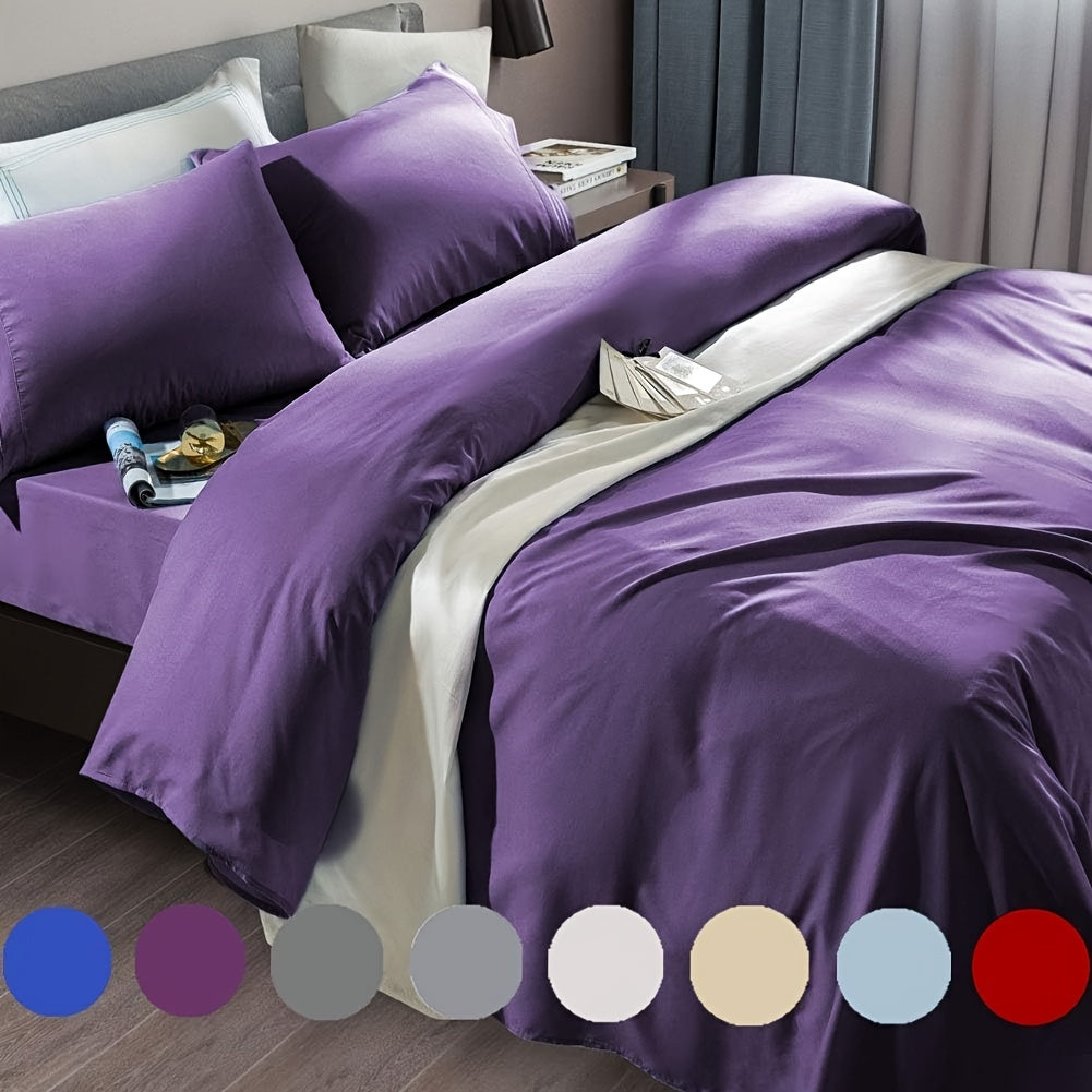 Microfiber Bed Sheet Set 4 Piece – 1800 Thread Count Deep Pocket Sheets for 18-24 Inch Mattress, Wrinkle-Free Soft Bedding Set, Twin XL Full Queen King, 12 Colors, Hotel Quality Bedroom Sheets
