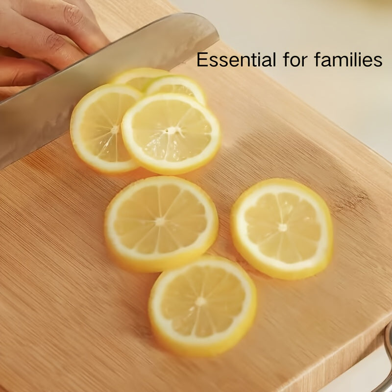 Bamboo Cutting Board Large Natural Wooden Chopping Board for Kitchen Meat Vegetable Bread Prep – Eco-Friendly Thick Butcher Block