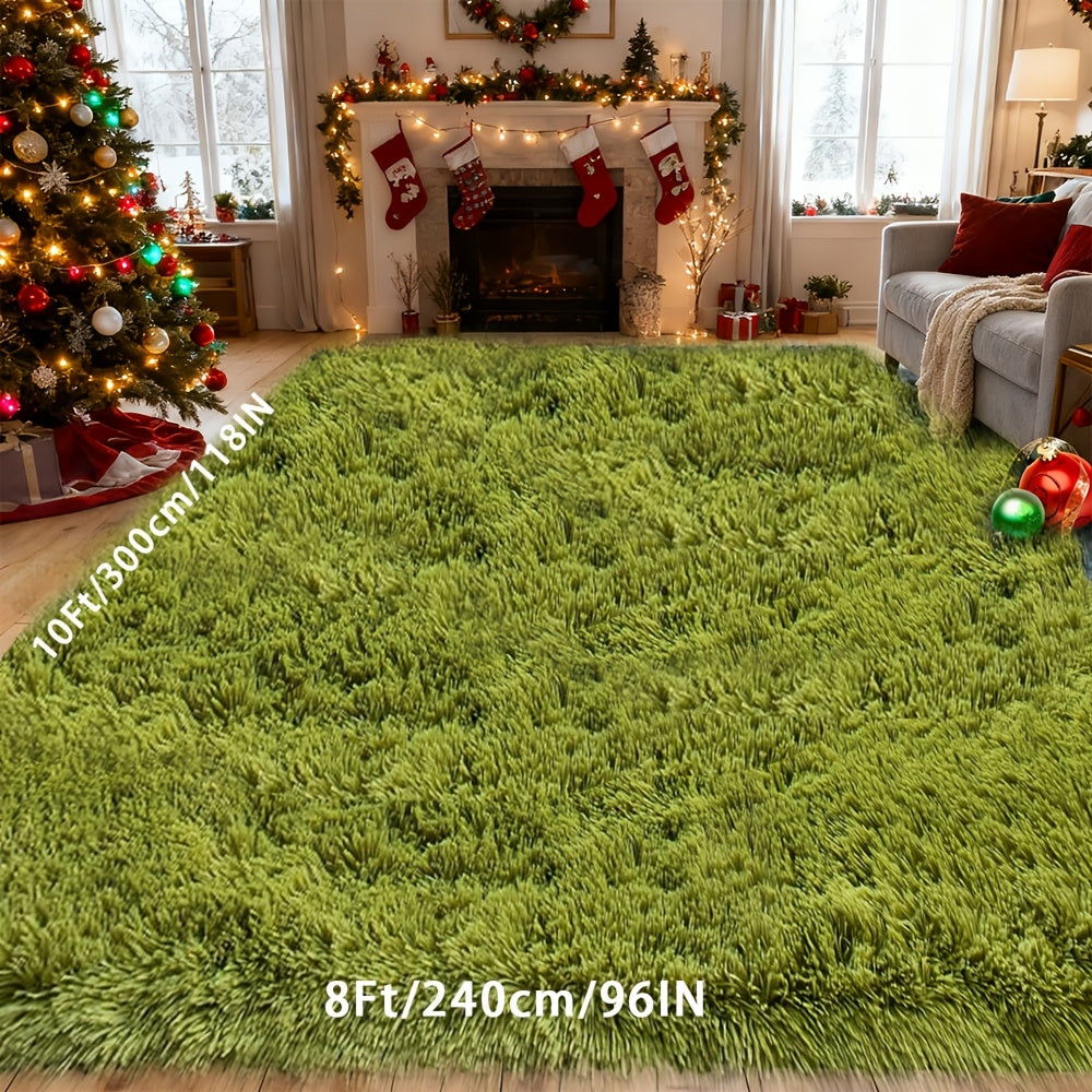 Machine Washable Shag Rug Super Soft Thick Plush Non-Slip Fluffy Carpet for Bedroom Living Room Study Dorm - 3x5 5x7 6x9 8x10 Ft - White Pink Gray Blue Green Black Home Decor Christmas Gift