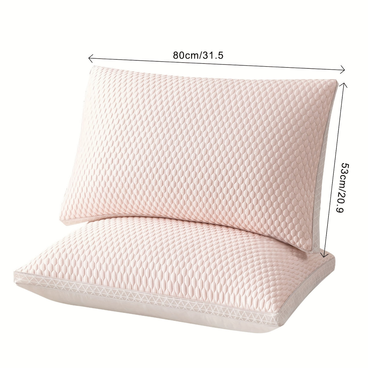 Cooling Bed Pillows Set of 2 - Hotel Grade Soft Neck Support Sleep Pillow for Side Back Stomach Sleepers, Cozy Breathable Pillow for Home Bedroom Dorm, Blue Gray Pink Indigo