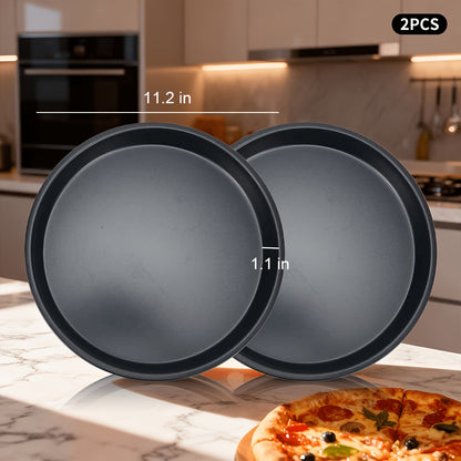 Stackable Nonstick Bakeware Set 5 or 10 Piece – Space-Saving Design with Round & Square Pans Waffle Tray Cookie Sheet Baking Pan, Dishwasher Safe Kitchen Baking Set