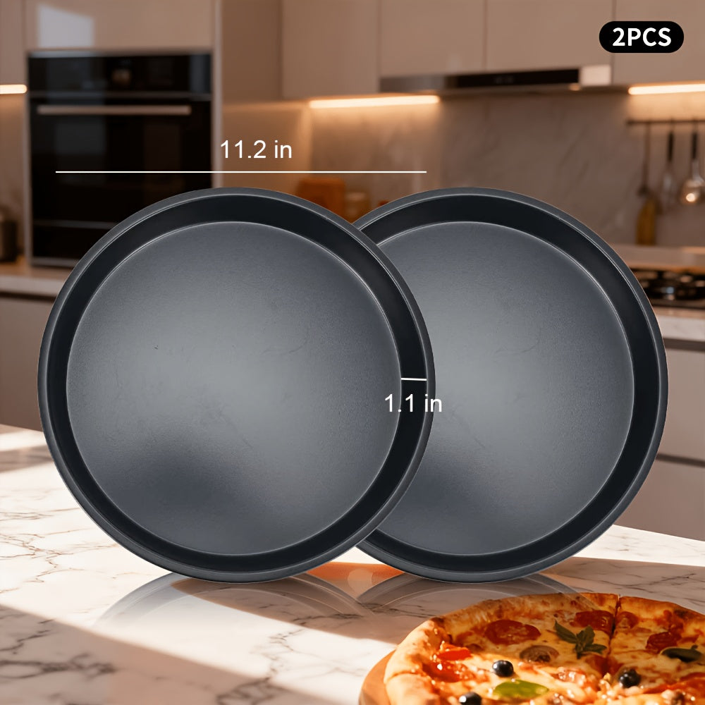 Stackable Nonstick Bakeware Set 5 or 10 Piece – Space-Saving Design with Round & Square Pans Waffle Tray Cookie Sheet Baking Pan, Dishwasher Safe Kitchen Baking Set