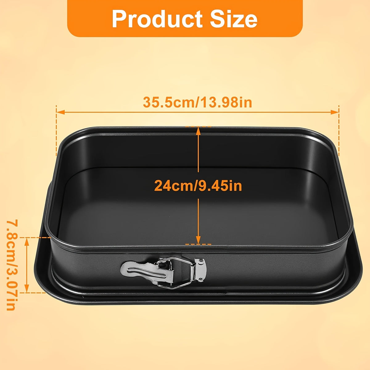 Springform Cake Pan Non-Stick Carbon Steel with Removable Bottom – Leak-Proof Cheesecake Pan, Easy Release Bakeware for Cheesecakes, Brownies & Holiday Baking, Secure Latch, Dishwasher Safe