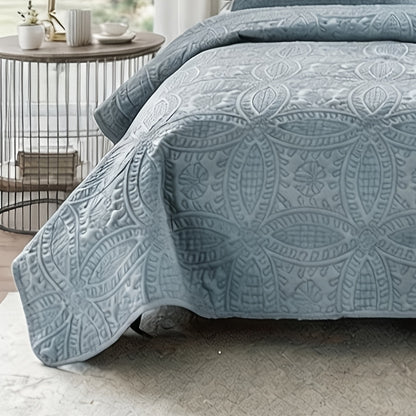 Lightweight Bedspread Coverlet All Season - Soft Breathable Quilted Coin Pattern Blanket for Bed, Non-Slip Reversible Bed Cover for Bedroom, Dorm & Guest Room - Twin Full Queen King, 6 Colors