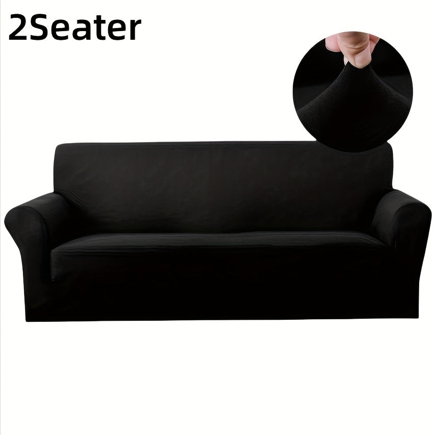 Sofa Cover Elastic Non-Slip Stretch Couch Slipcover for 1 2 3 4 Seater – Cat Scratch Resistant, Breathable Fabric, Fits Living Room, Bedroom & Office – Grey, Black, Red, Navy, Coffee