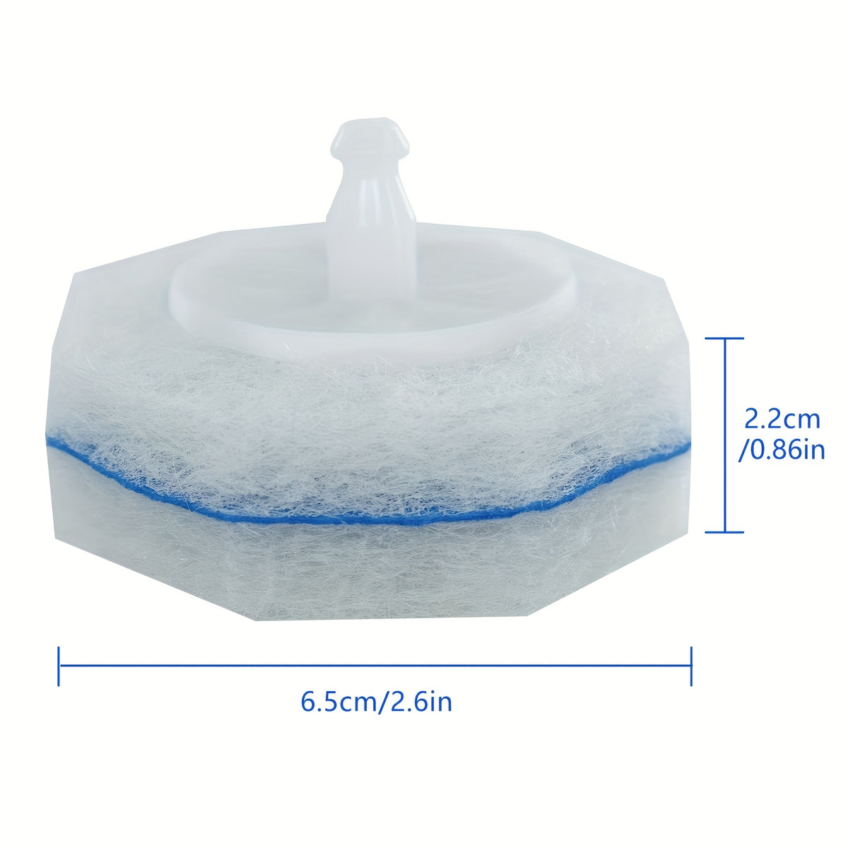 Disposable Toilet Wand Refills 58 or 120 Pack, Toilet Brush Replacement Heads with Upgraded Fiber Bristles, Compatible with Clorox ToiletWand System, Deep Clean Toilet Bowl, Bathtub & Sink