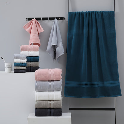 100% Cotton Towel Set 6 Piece – Super Soft Absorbent Bath Hand Washcloth Towels for Bathroom Spa Hotel, Rapid Drying Gentle on Skin, 9 Colors