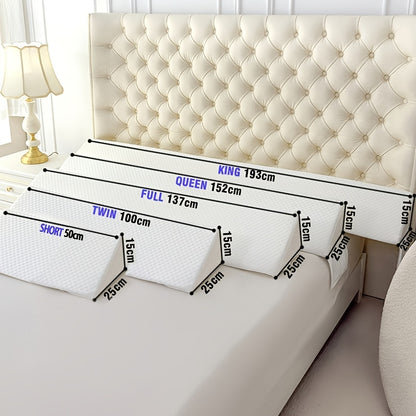Bed Gap Filler Mattress Wedge Pillow for Headboard - Close 0-7" Gap Between Mattress and Wall, Bed Wedge Backrest Support Pillow Twin Full Queen King 8 Colors