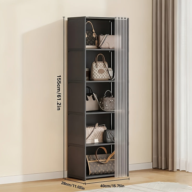 6-Tier Multi-Purpose Storage Rack 15.75 Inch Dust-Proof Shelving Unit Easy Assembly Organizer for Clothes, Books & Miscellaneous – Utility Shelf for Office, Bedroom, Living Room, Classroom & Dorm