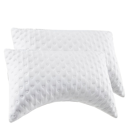 Gusseted Down Alternative Bed Pillows 2 or 4 Pack Standard Queen King Size Supportive Breathable Hotel Luxury Sleep Pillow for Side Stomach Back Sleepers Multiple Colors