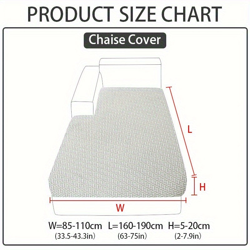 Stretch Jacquard Sofa Cover Non-Slip Elastic Furniture Protector for 1 2 3 4 Seater & L-Shaped Sectional Sofa – Wear-Resistant Polyester Slipcover, Machine Washable, Living Room Bedroom, 5 Colors