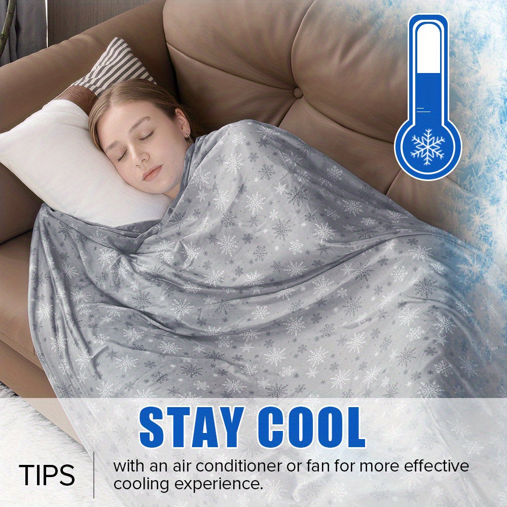Cooling Blanket for Hot Sleepers Double Layer Cool Touch Summer Throw Lightweight Breathable Blanket for Bed Couch Sofa RV Travel Warm Nights Multiple Colors Sizes 50x70 60x90 90x90 108x90