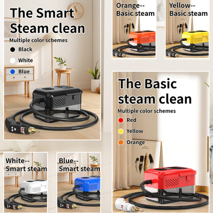 Handheld Steam Cleaner 2500W High Pressure, Portable Steam Cleaner for Home Use, Kitchen Degreaser, Sofa Upholstery, Car Interior, Tile Grout, Bathroom & Appliance Deep Cleaning