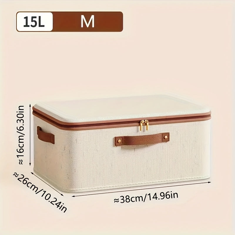 Foldable Storage Bins with Lids 2 Pack Large Capacity Collapsible Organizer for Clothes, Blankets, Books, Toys & Under-Bed Storage – Space Saving Home Storage Solution