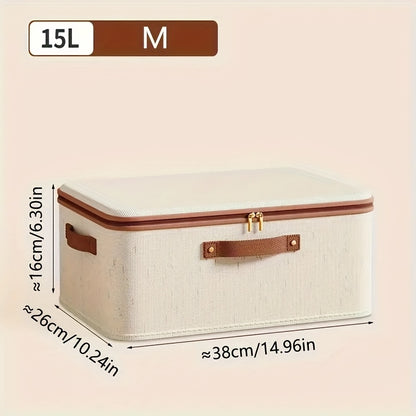 Foldable Storage Bins with Lids 2 Pack Large Capacity Collapsible Organizer for Clothes, Blankets, Books, Toys & Under-Bed Storage – Space Saving Home Storage Solution