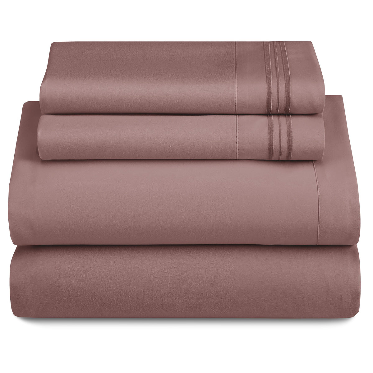 Soft Microfiber Bed Sheet Set 4-Piece 1800 Series 16 Inch Deep Pocket Hotel Luxury Cooling Sheets with Embroidered Pillowcases, Fade & Shrink Resistant, Twin to Cal King, 20 Colors