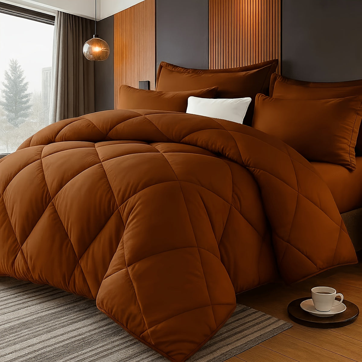 Thin Quilt Bedding Set with Pillowcases Lightweight Breathable Summer Comforter Solid Color Bed Quilt Twin Full Queen King Size Soft Fiber Filled Blanket for Bedroom