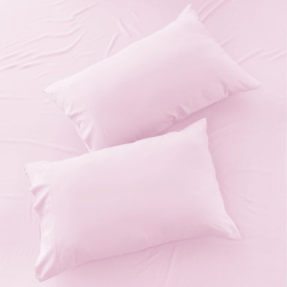 Soft Microfiber Bed Sheet Set 4-Piece 1800 Series 16 Inch Deep Pocket Hotel Luxury Cooling Sheets with Embroidered Pillowcases, Fade & Shrink Resistant, Twin to Cal King, 20 Colors