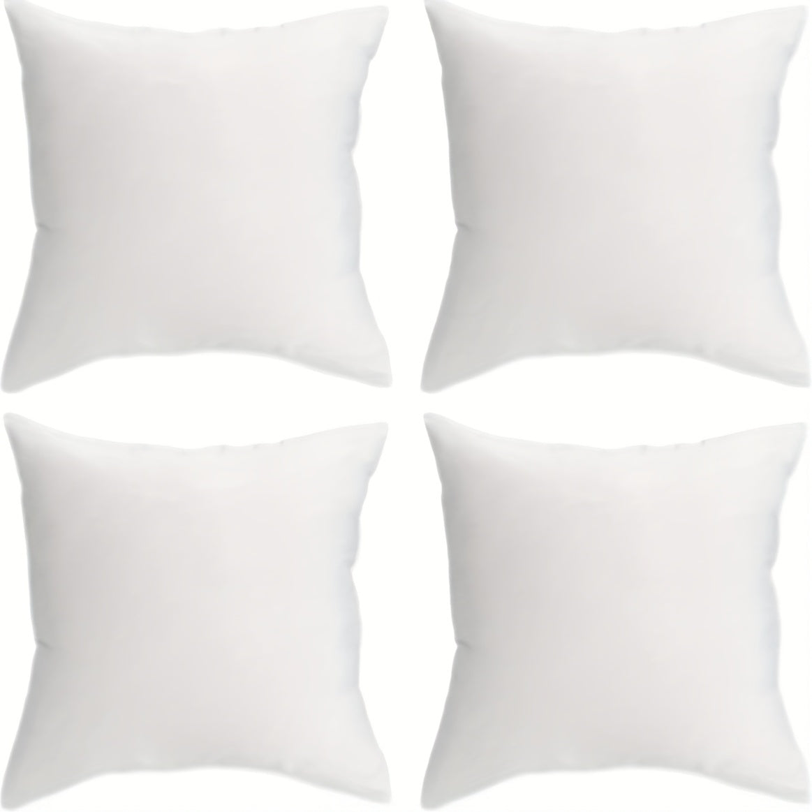 Throw Pillow Inserts Square Filled Cushion Cores 1/2/4 Pack, Soft Pillow Fillers for Living Room Bedroom Sofa Couch Office Home Decoration, 18x18 20x20 22x22 Inch