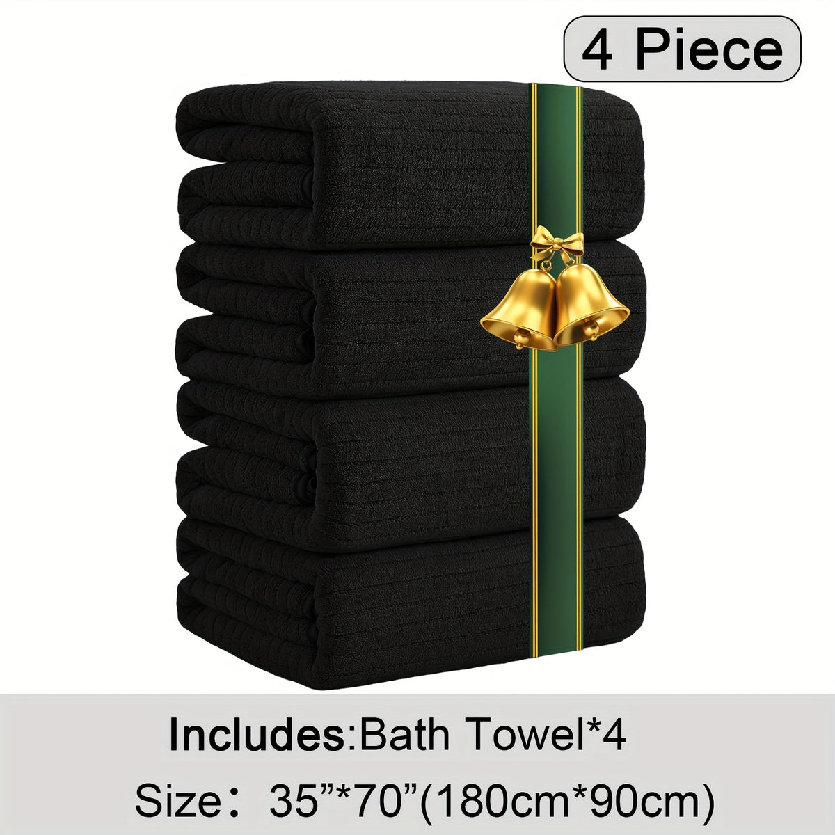 Oversized Bath Towel Set Microfiber XL – Super Absorbent Quick Dry Extra Large Bath Sheets for Family & Hotel, Soft Plush Shower Towels, 4-Piece & 8-Piece Sets, Multiple Colors & Patterns