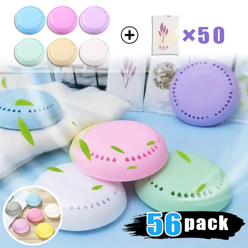 Lavender Sachets for Drawers and Closets 18/56pcs with 50 Replacement Cores Wardrobe Freshener Bags for Clothes Bathroom Car Room Long Lasting Scent