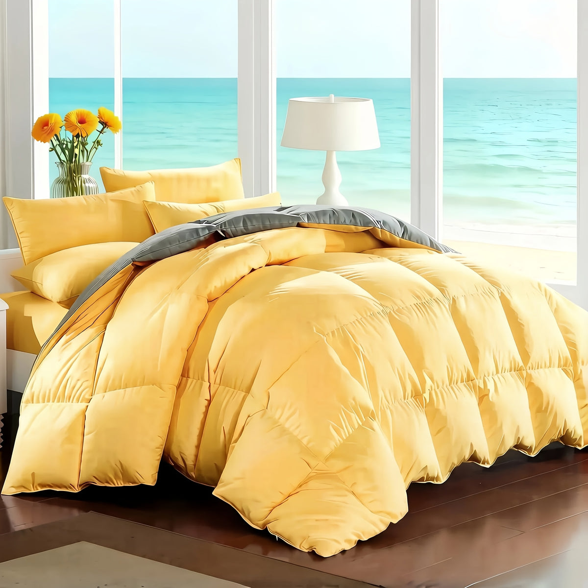 7-Piece Comforter Set Bed in a Bag - Soft Microfiber Down Alternative Comforter with Sheets Pillow Shams All Season Bedding Set Full Queen King, Multiple Colors