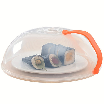 Microwave Splatter Cover with Steam Vent 2pcs Splash Proof Food Cover with Handle BPA Free Plastic Microwave Lid for Kitchen Heating Easy to Clean