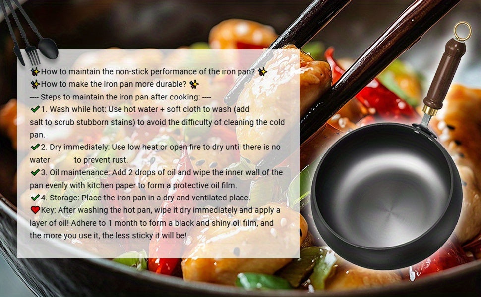 Japanese Wok Large Bellied Non Stick Cookware with Heat Resistant Handle, Fits Gas & Induction Stoves, Pressure Cooker for Soups & Stewing, Chafing Dish Alternative, Kitchen Camping Gadget