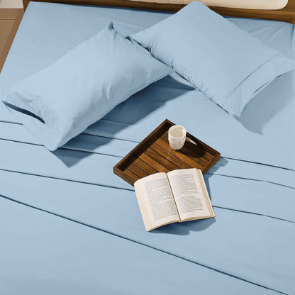 1000 Thread Count Egyptian Cotton Sheet Set Sateen Weave Deep Pocket 16 Inch Fitted Sheet Flat Sheet Pillowcases Soft Breathable Luxury Bedding Twin Full Queen King Grey Ivory White