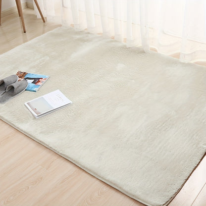 Plush Area Rug Solid Color Tufted Soft Carpet 900GSM Machine Washable Non-Slip - Polyester Fine Hair Floor Mat for Living Room Bedroom Bedside 3x5 4x6 5x8 6x9ft Gray Cream Khaki Wine Purple Rose
