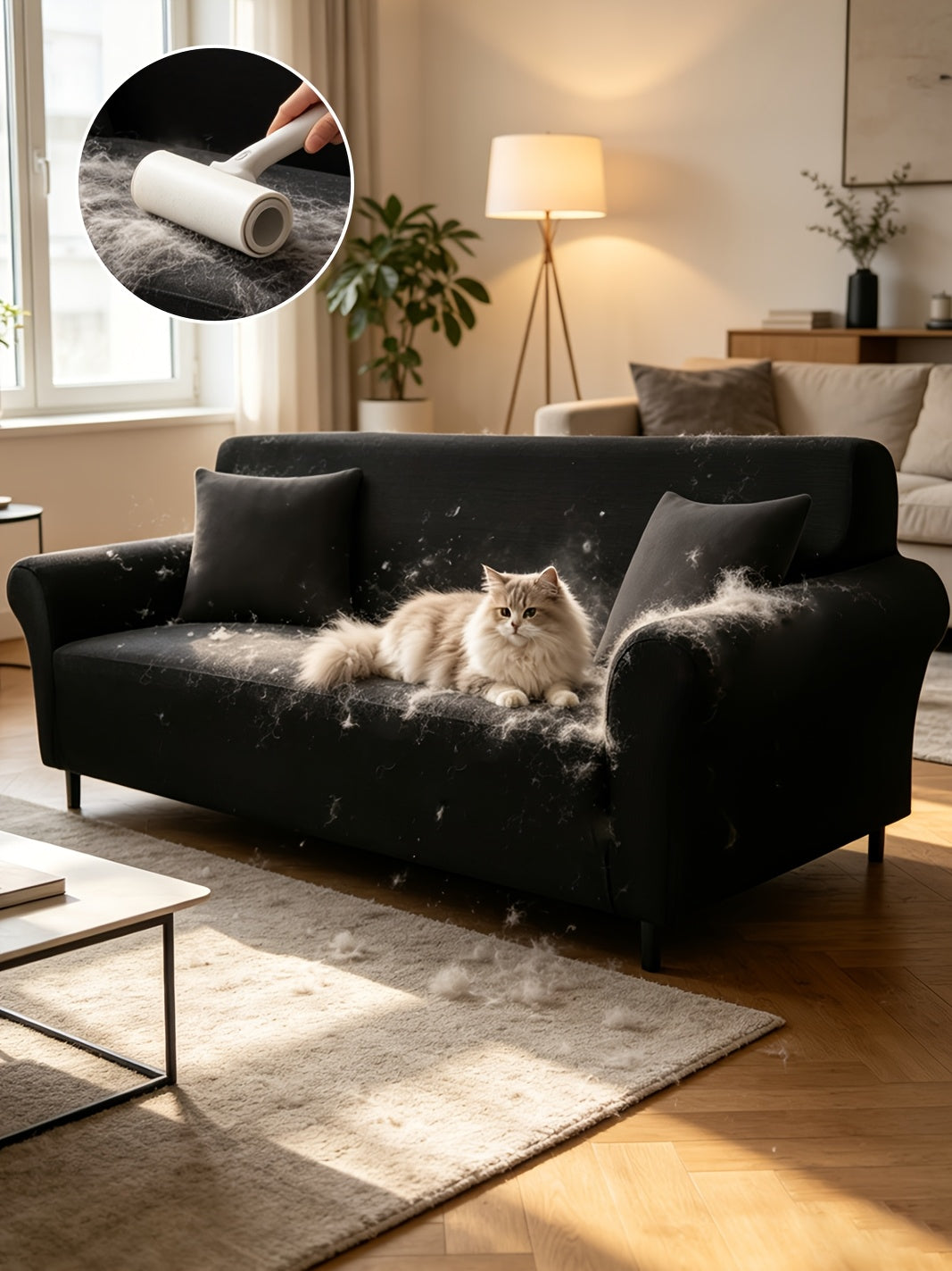 Stretch Sofa Cover with Elastic Band – Milk Fiber Slipcover, Machine Washable, Fits 1 to 4-Seater Sofas & Armchairs, Red Gray Blue Black Coffee