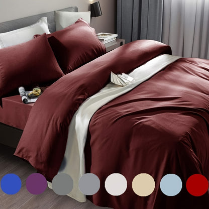 Microfiber Bed Sheet Set 4 Piece – 1800 Thread Count Deep Pocket Sheets for 18-24 Inch Mattress, Wrinkle-Free Soft Bedding Set, Twin XL Full Queen King, 12 Colors, Hotel Quality Bedroom Sheets